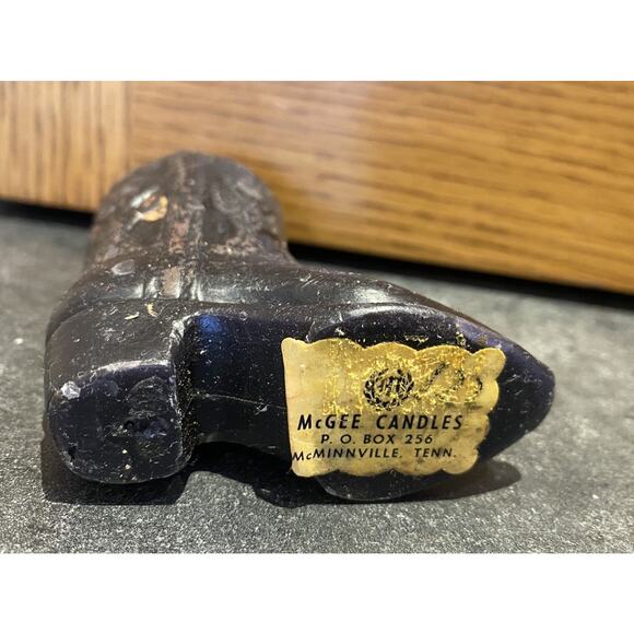 Vintage Mcgee’s Cowboy Boot Western Candle RARE Brown - Picture 2 of 7